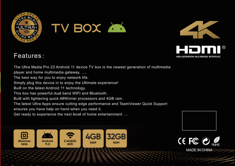 Ultra Media Pro TV Box Description